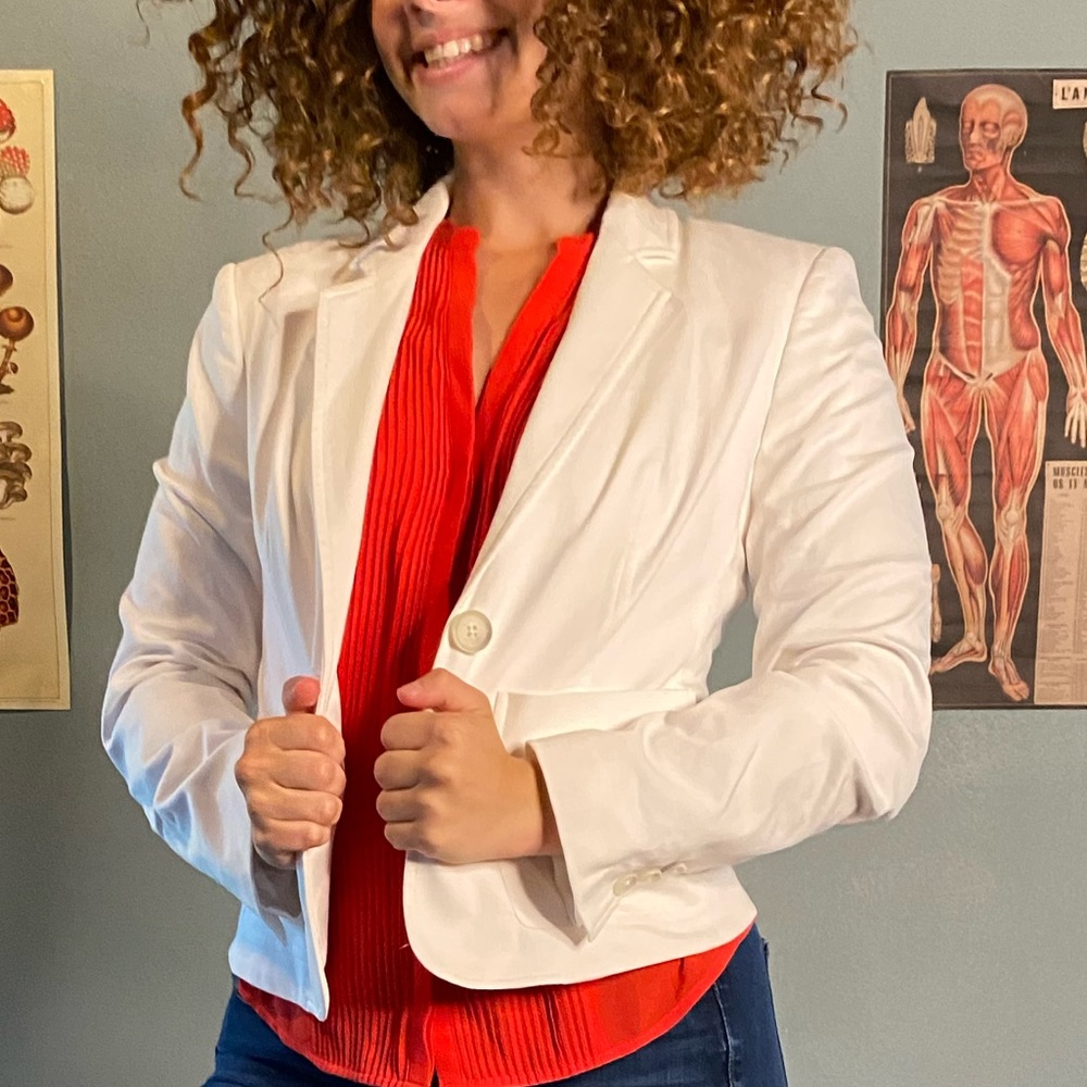 Women’s White Blazer